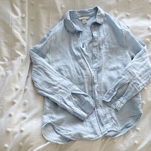 H&M Light Blue Casual Button Down Shirt